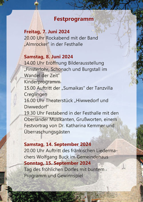 800 Jahre Finsterlohr